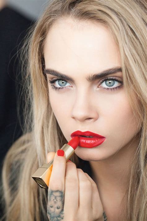 ysl cara delevingne lipstick|Cara Delevingne launches YSL Lipstick .